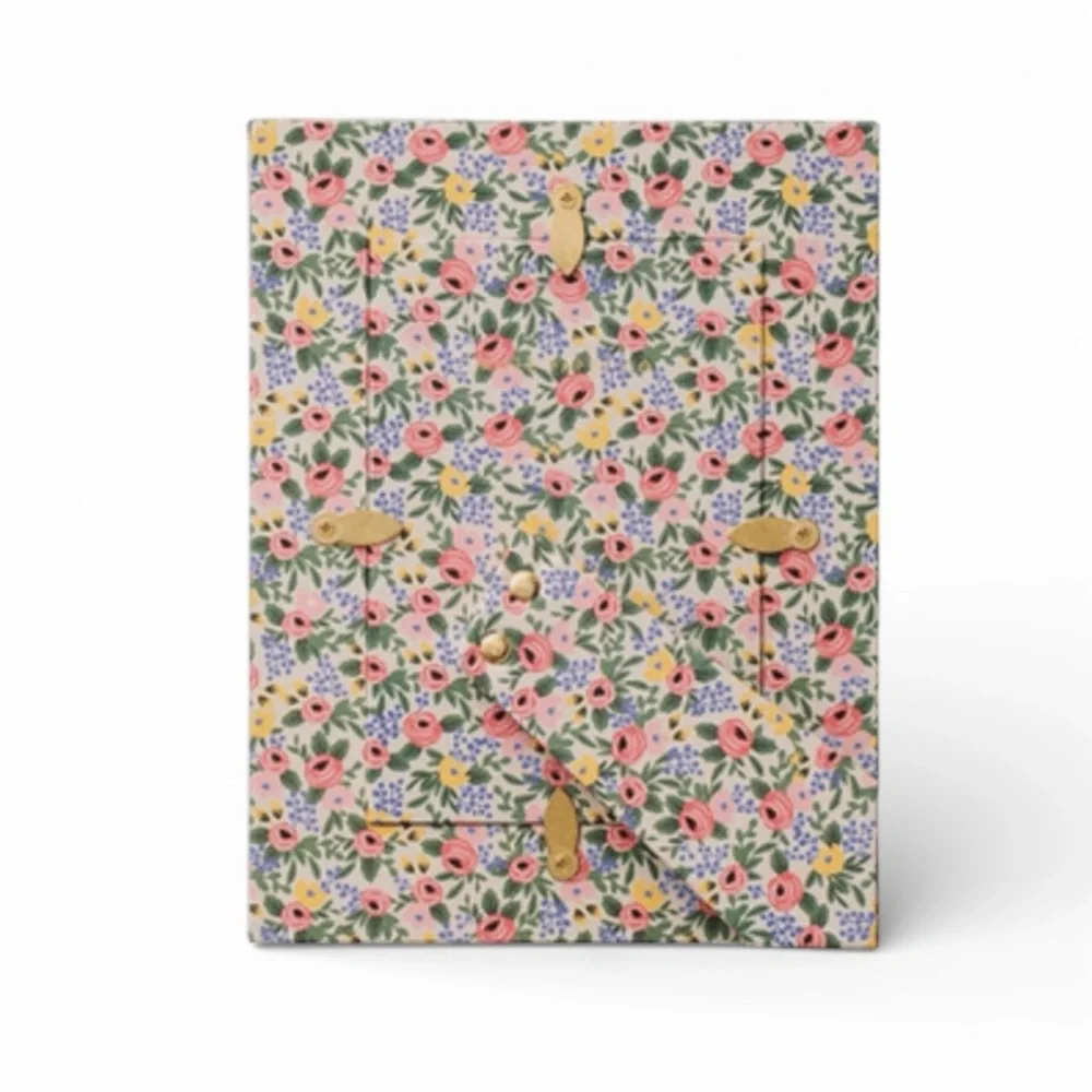 Rifle Paper Co. Floral Wrapped Picture Frame In Pattern Aster NWT